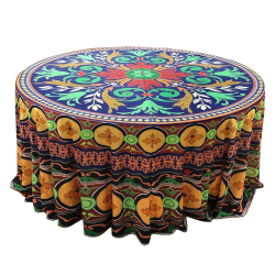 Table Cover Frill - 3 FT X 3 FT - Made of Chandani Cloth