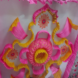 Designer Mandap Ceiling -15 FT X 15 FT - Made of Brite Lycra Cloth Top Taiwan