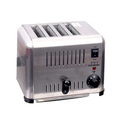 Malabar - Bread Toaster Auto Pop Up (4-Slice) - Made of Stainless Steel