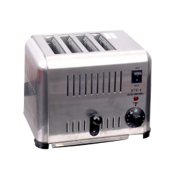Bread Toaster Auto Pop Up (4-Slice) - Made of Stainless Steel