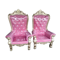 Wedding Chair - Made Of Wood - Pink Color