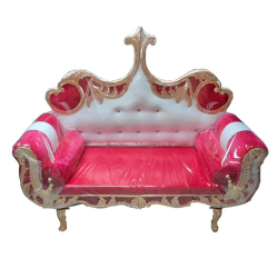 Regular Wedding Sofa & Couches - Made Of Metal - Red & White Color
