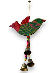 Fancy Bird Wall Hanging - Made Of MDf & Metal Bell