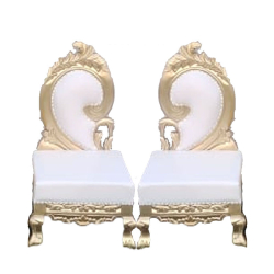 Vidhi - Mandap Chairs 1 Pair (2 Chairs) - Made Of Wood With Polish