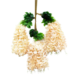 Artificial Wisteria Flower Latkan - (Set Of 12) 2 FT - Made of Plastic