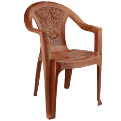 National Chair - Made of Plastic - Light Brown Color