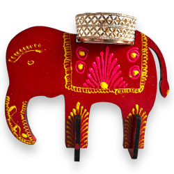 Elephant Candle T - Light - Made Of MDF