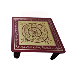 Pooja Chowki - 18 Inch X 18 Inch - Made Of Wood